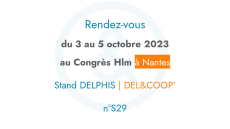 Congrès HLM 2023 Invitation DELPHIS et DEL&COOP'